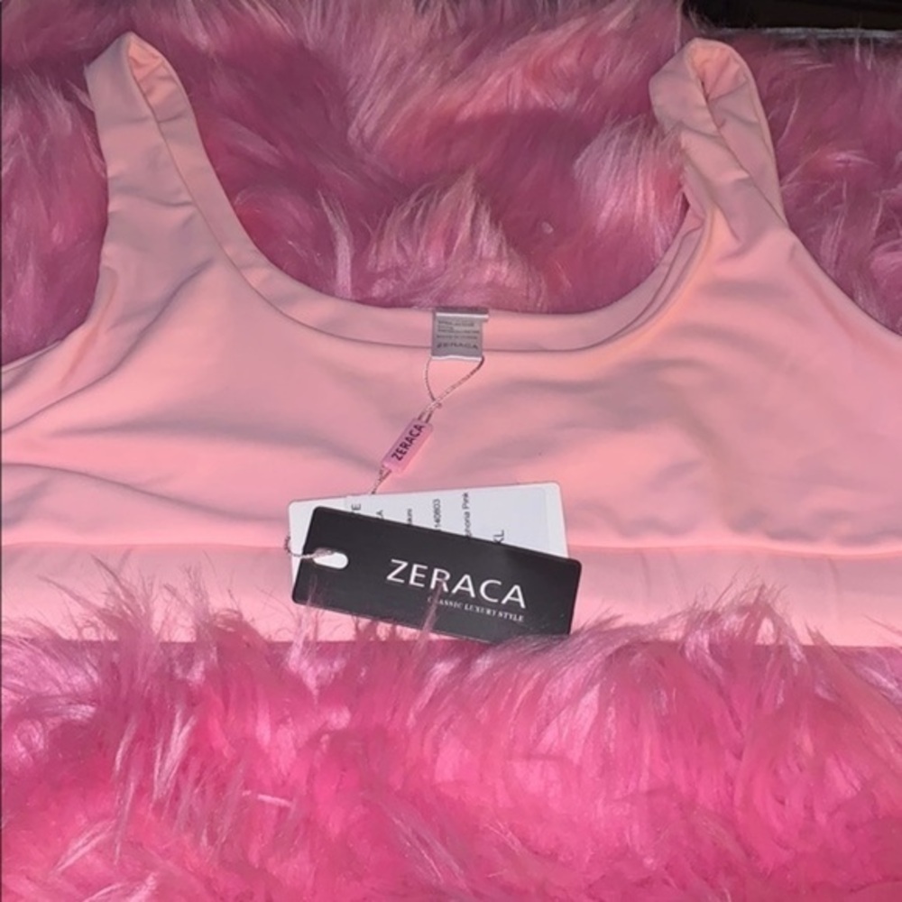 Zeraca Light Pink Womens Sporty top size XL